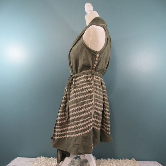 Johnny Was Embroidered Linen Vest - Picture 4 of 7